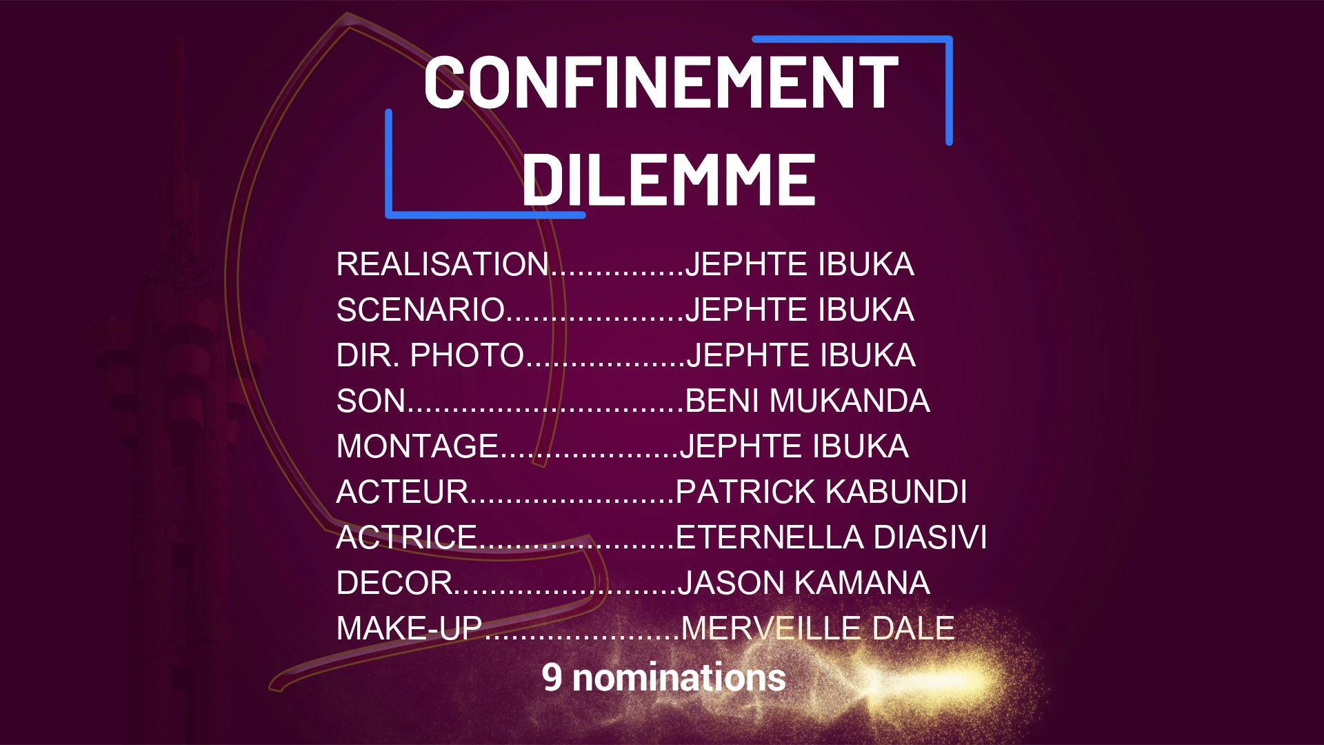 9 nominations pour Confinement dilemme